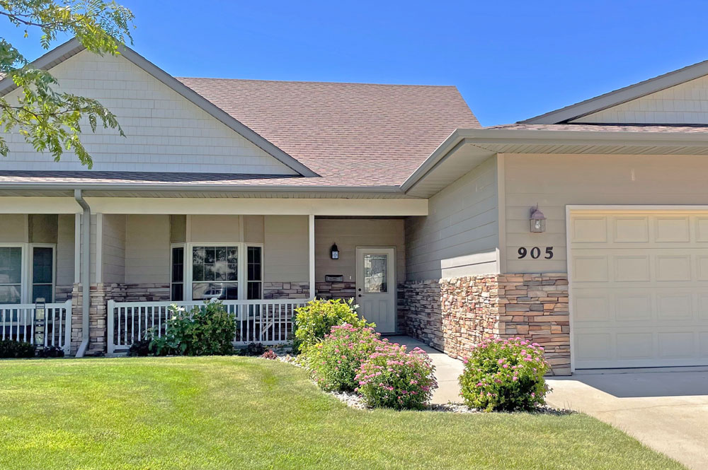 Townhome villa exterior at Primrose Retirement in Aberdeen, SD