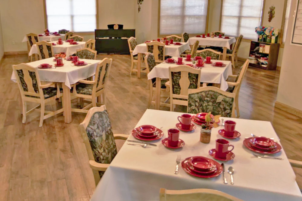 Primrose Cottages Memory Care dining room in Aberdeen, SD