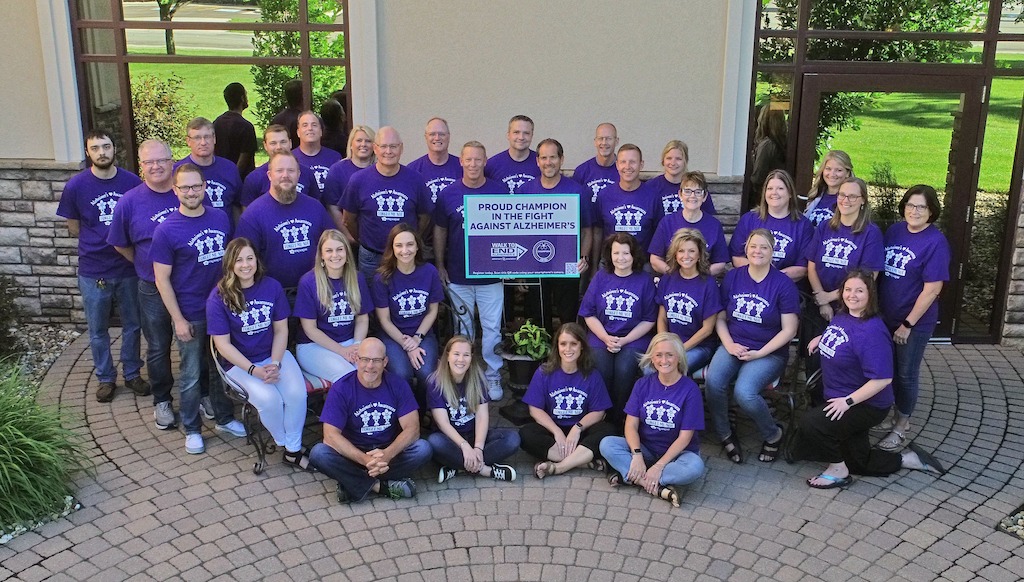 The Primrose team celebrating the Longest Day Alzheimer's event.